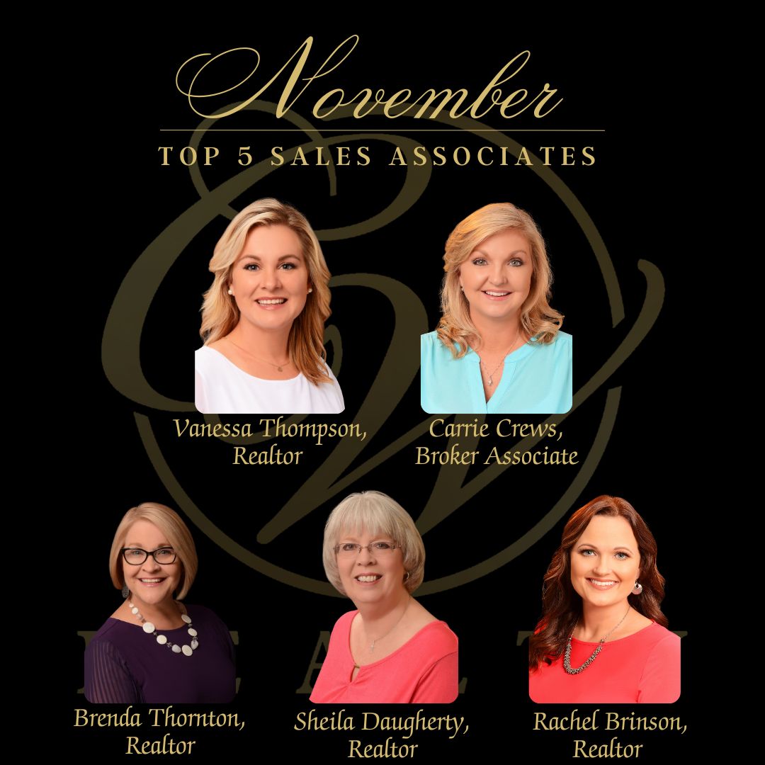 CW Realty - Congratulations to our Top 5 Sales Associates...