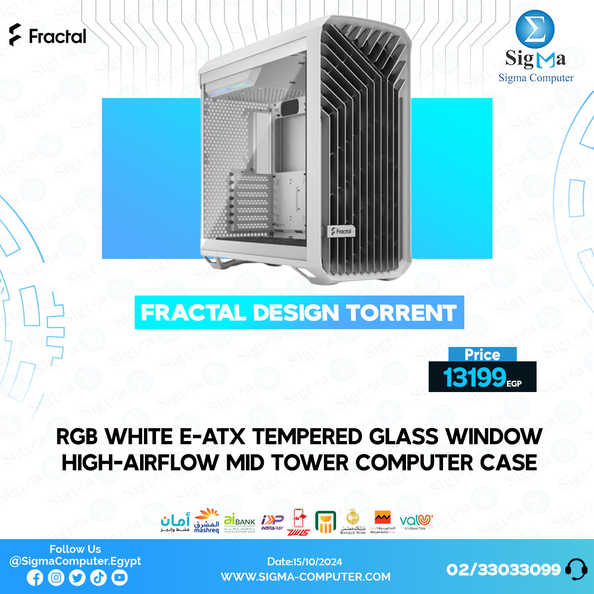 Sigma Computer - Fractal Design Torrent RGB White E-ATX... | Facebook