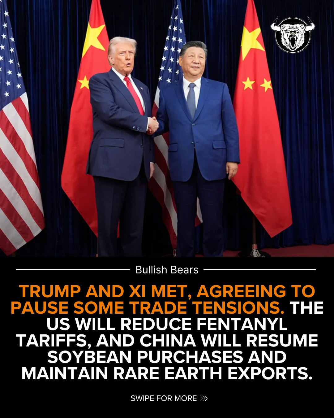 Bullish - 🤝 Trump & Xi Meet: The U.S. and China agreed to ease some ...