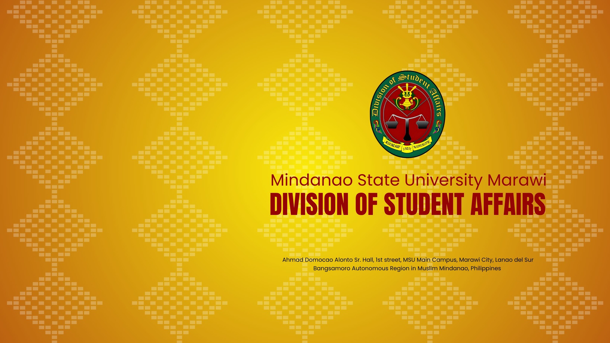 MSU - LOOK: MSU System President Basari D. Mapupuno met with some ...