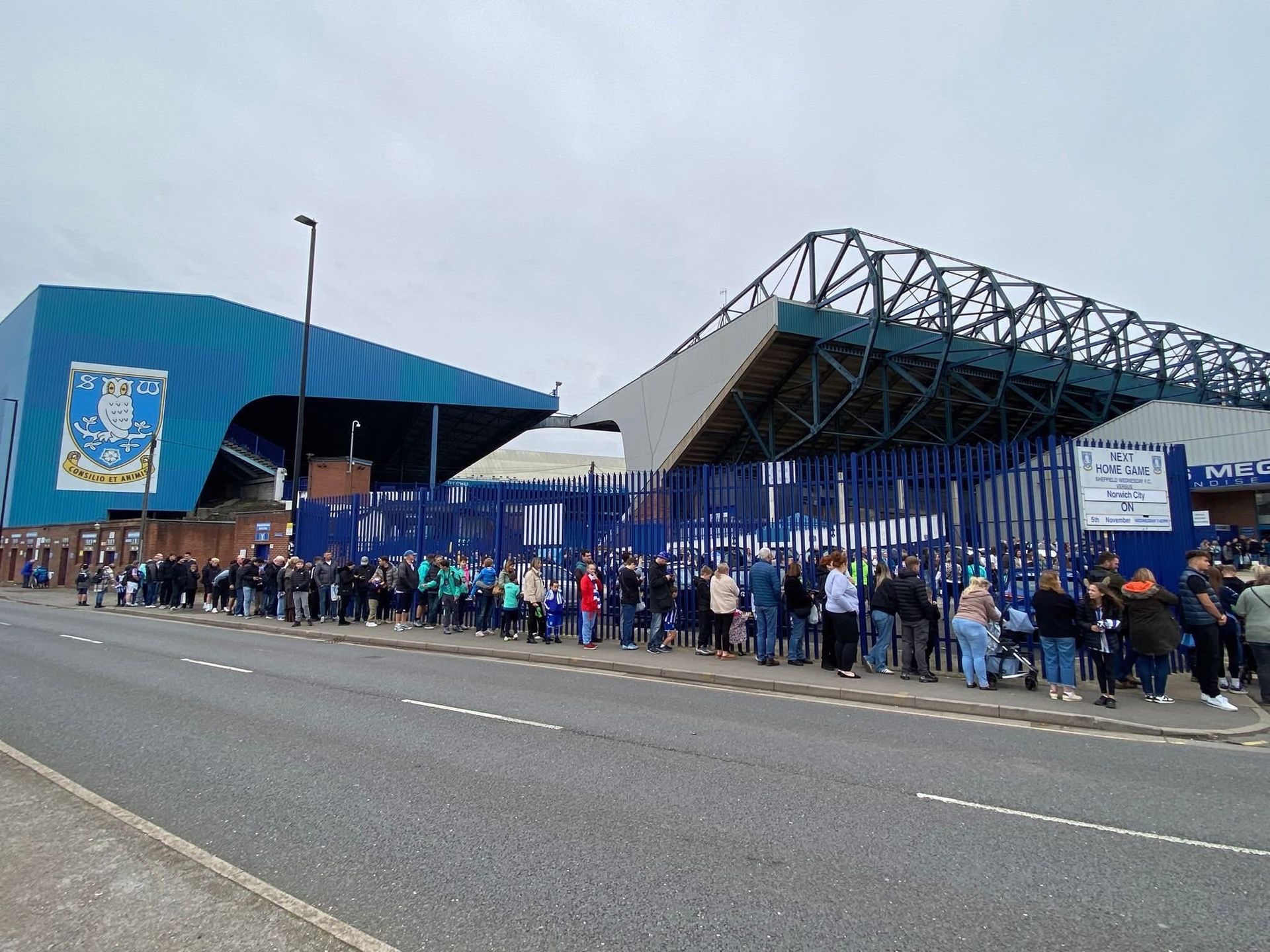 When - The queues outside the Hillsborough megastore today say it all ...