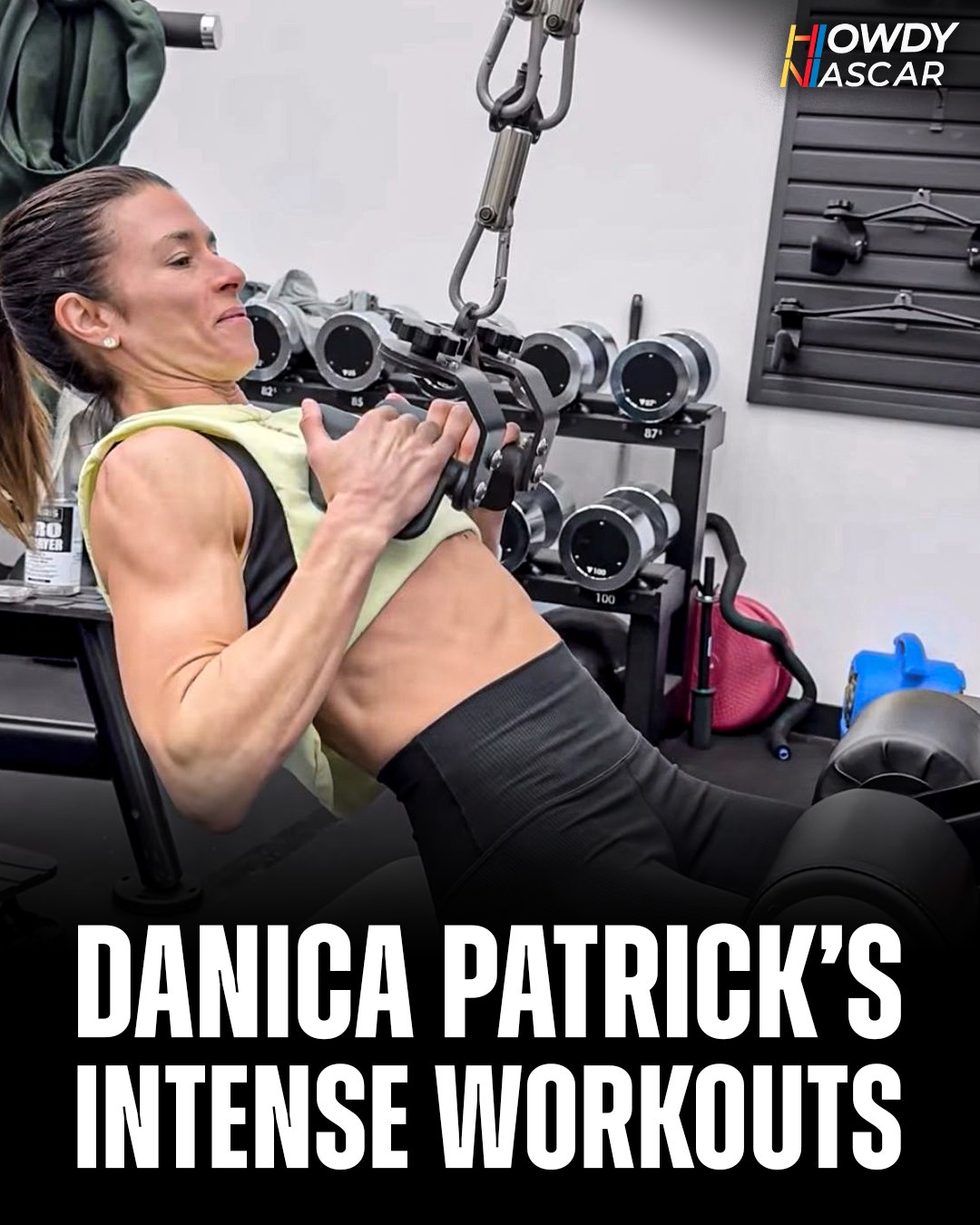 Howdy - Danica Patrick always pushing beyond faliure in her workouts🤩💪 ...