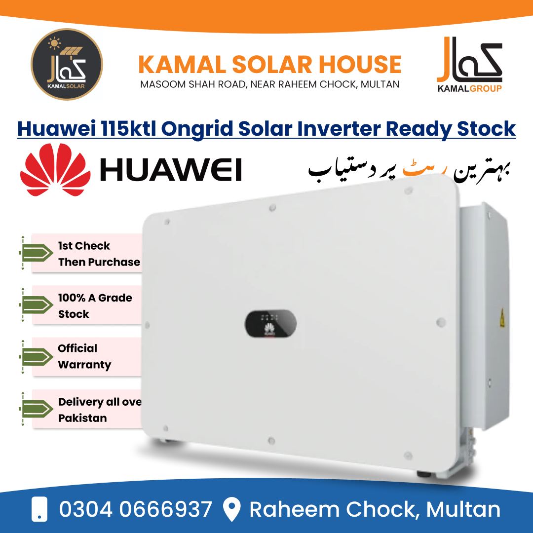 Kamal - Huawei Ongrid 115KW Solar Inverter Ready Stock available at ...