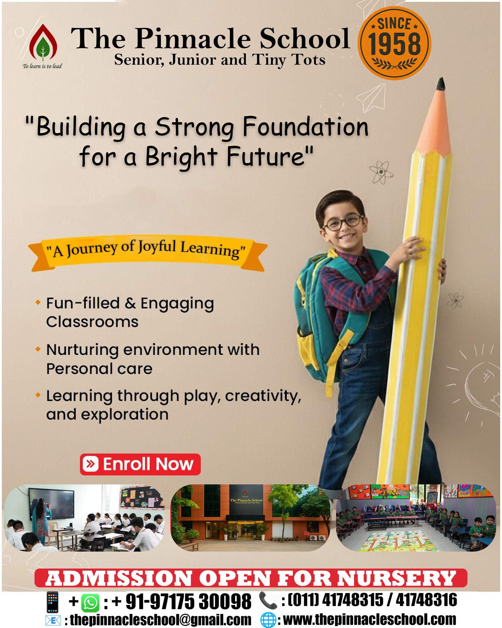 The Pinnacle - 🌱 Give Your Child the Best Start! Every big dream starts ...