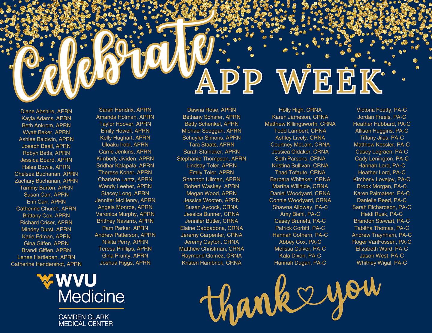 Camden - 👩‍⚕️👨‍⚕️ Happy National Advance Practice Provider (APP) Week ...