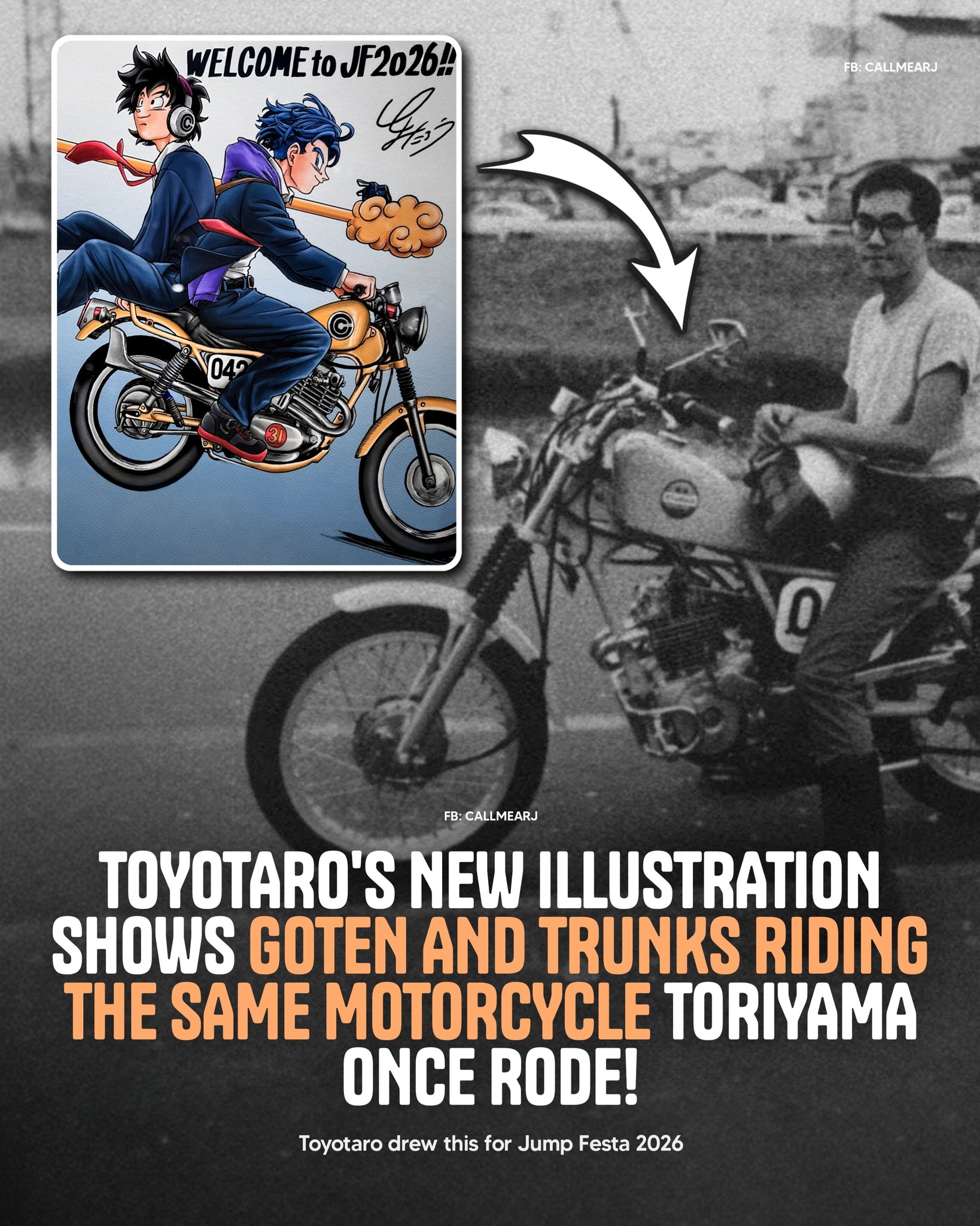 Dragon Ball's No. 19 motorcycle recreated on a Honda Monkey 125