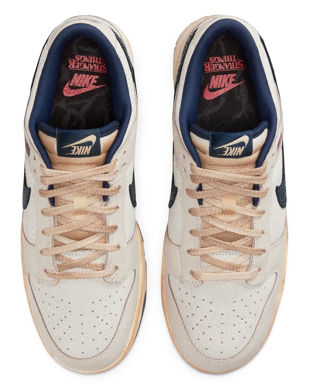 An official look at the 'Stranger Things' x Nike Dunk Low, are