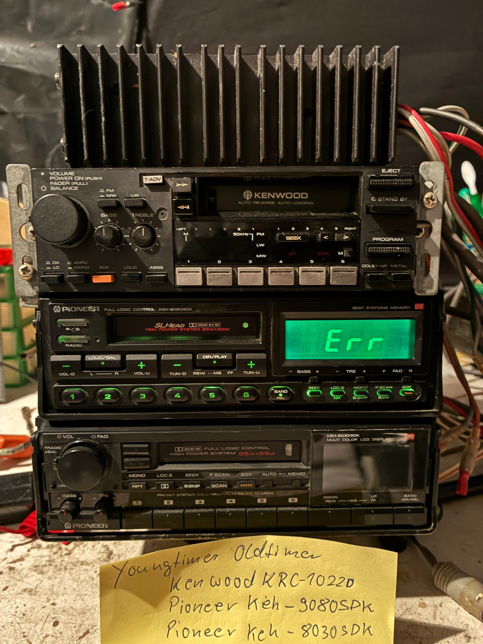 For Sale! Very rare Kenwood KRC-X727 & Kenwood KGC-727 dual deck