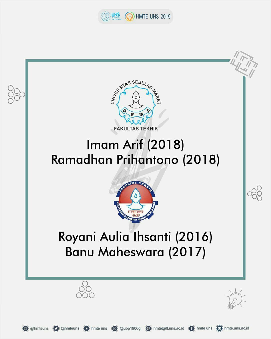 HMTE UNS - [SELAMAT BERTUGAS] ⚡ Kami segenap pengurus... | Facebook