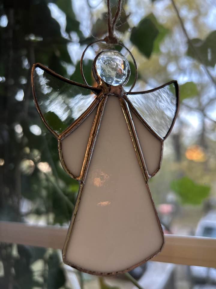 Stained Glass Patterns | We gave the angel a halo which doubles as a ...