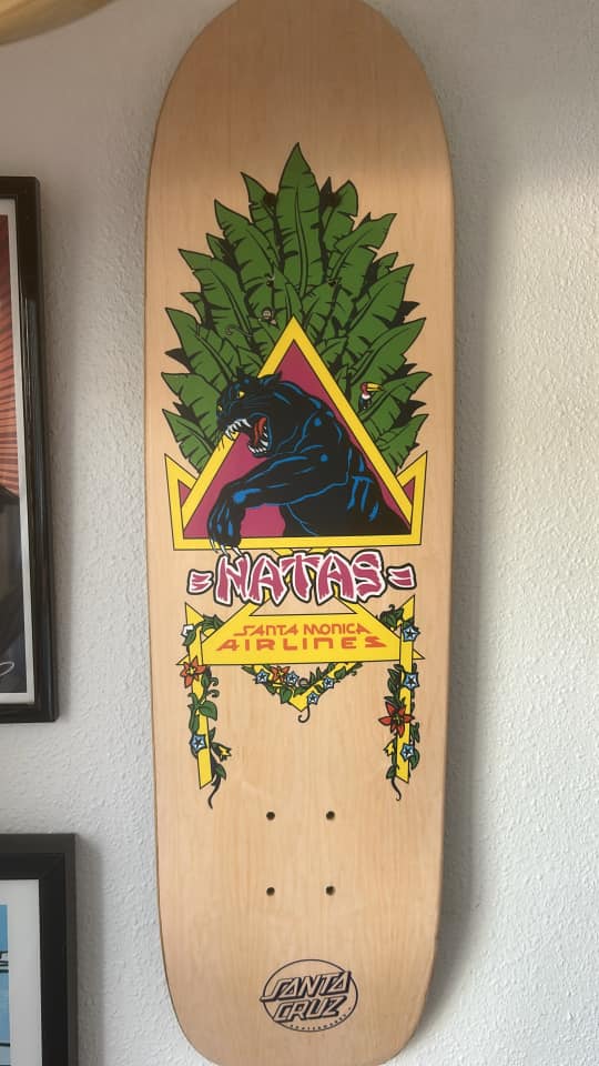 What is the value of this vintage Natas Santa Monica skateboard?
