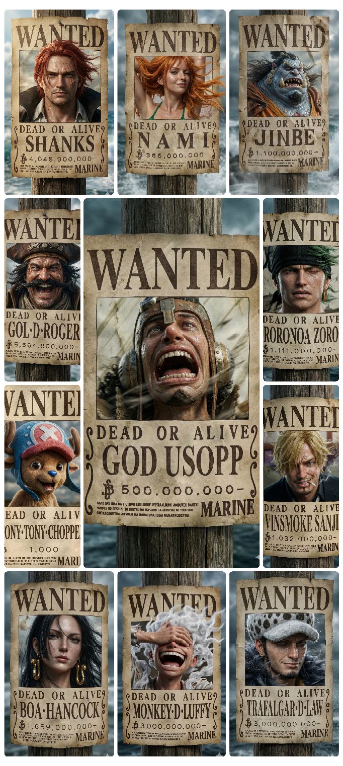ワンピースwanted One Piece wanted posters onepiece