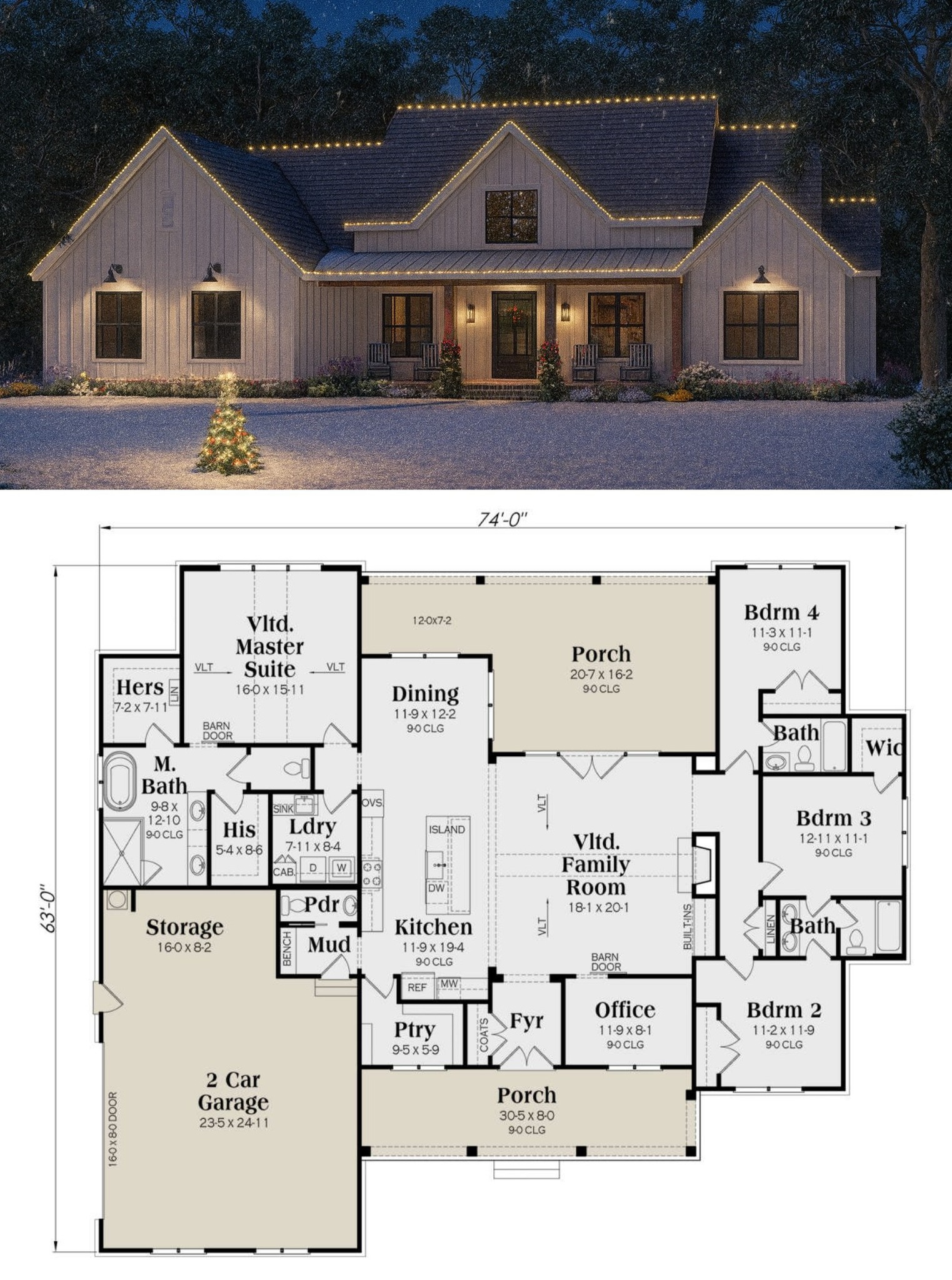 Dream - 2,471 Sq Ft Modern Farmhouse – 4 Beds, 3.5 Baths & Big Covered ...