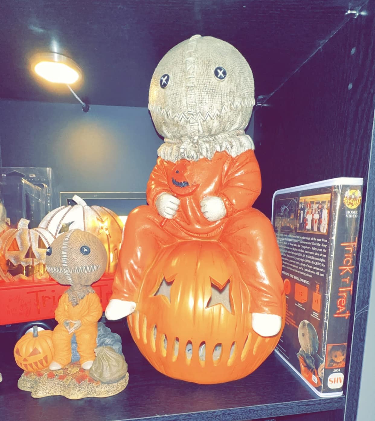 Trick 'r Treat NECA Sam head knocker and VHS gift set