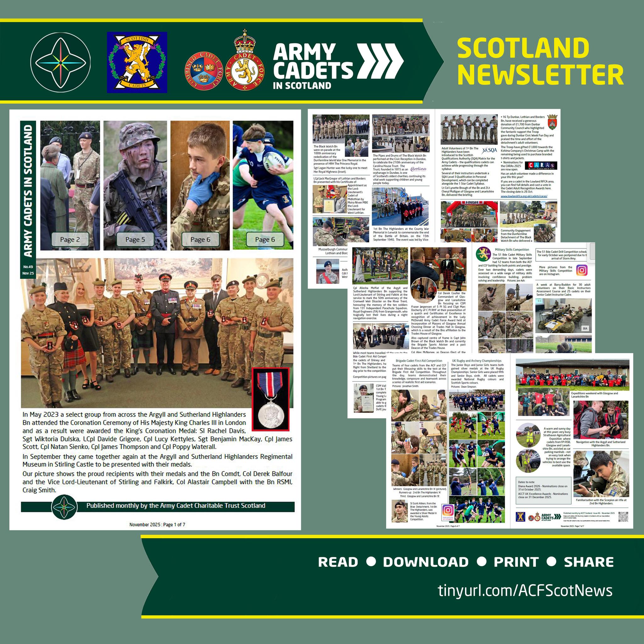 Army - The latest Army Cadets in Scotland newsletter is here: tinyurl ...