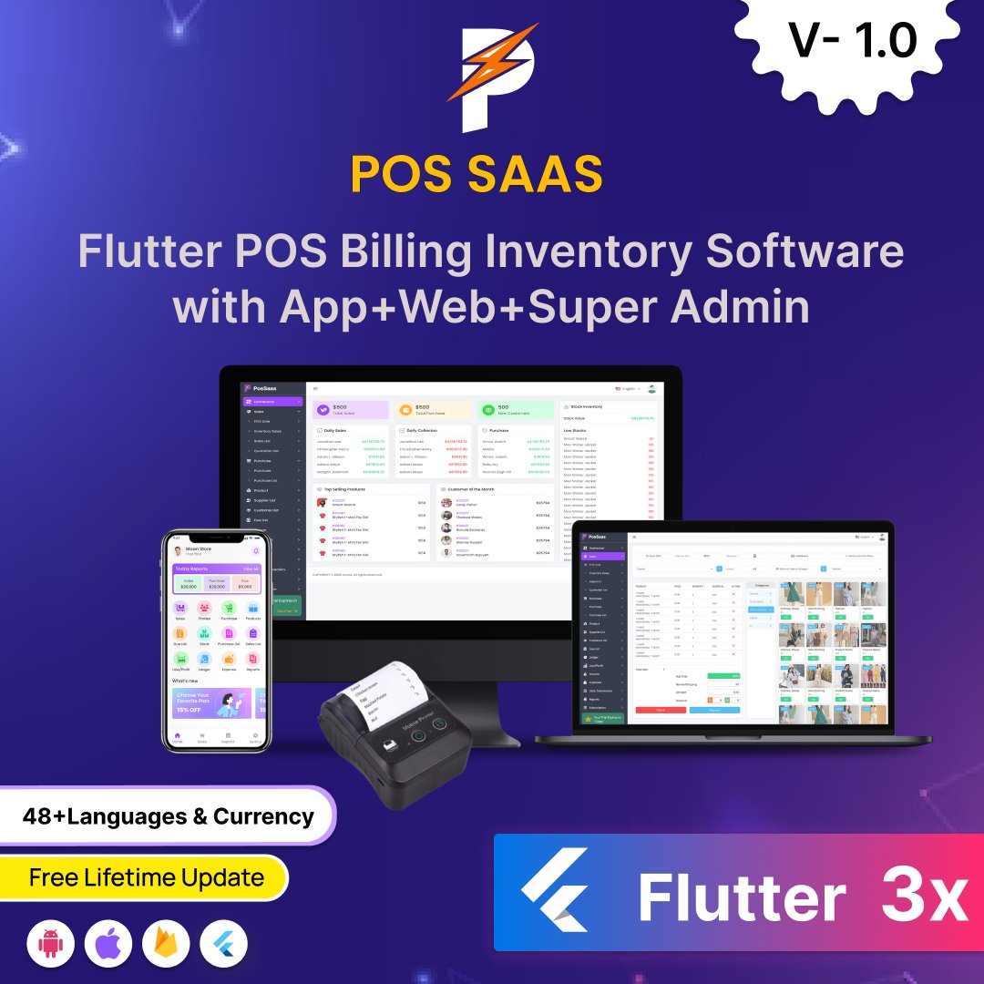Acnoo - POS SAAS - Flutter POS Billing Inventory Software... | Facebook