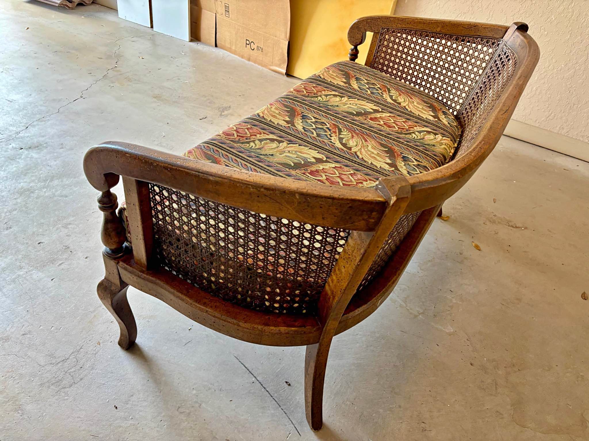 Mid-century Cane Back Setee - Chairs - Golf, Florida | Facebook ...