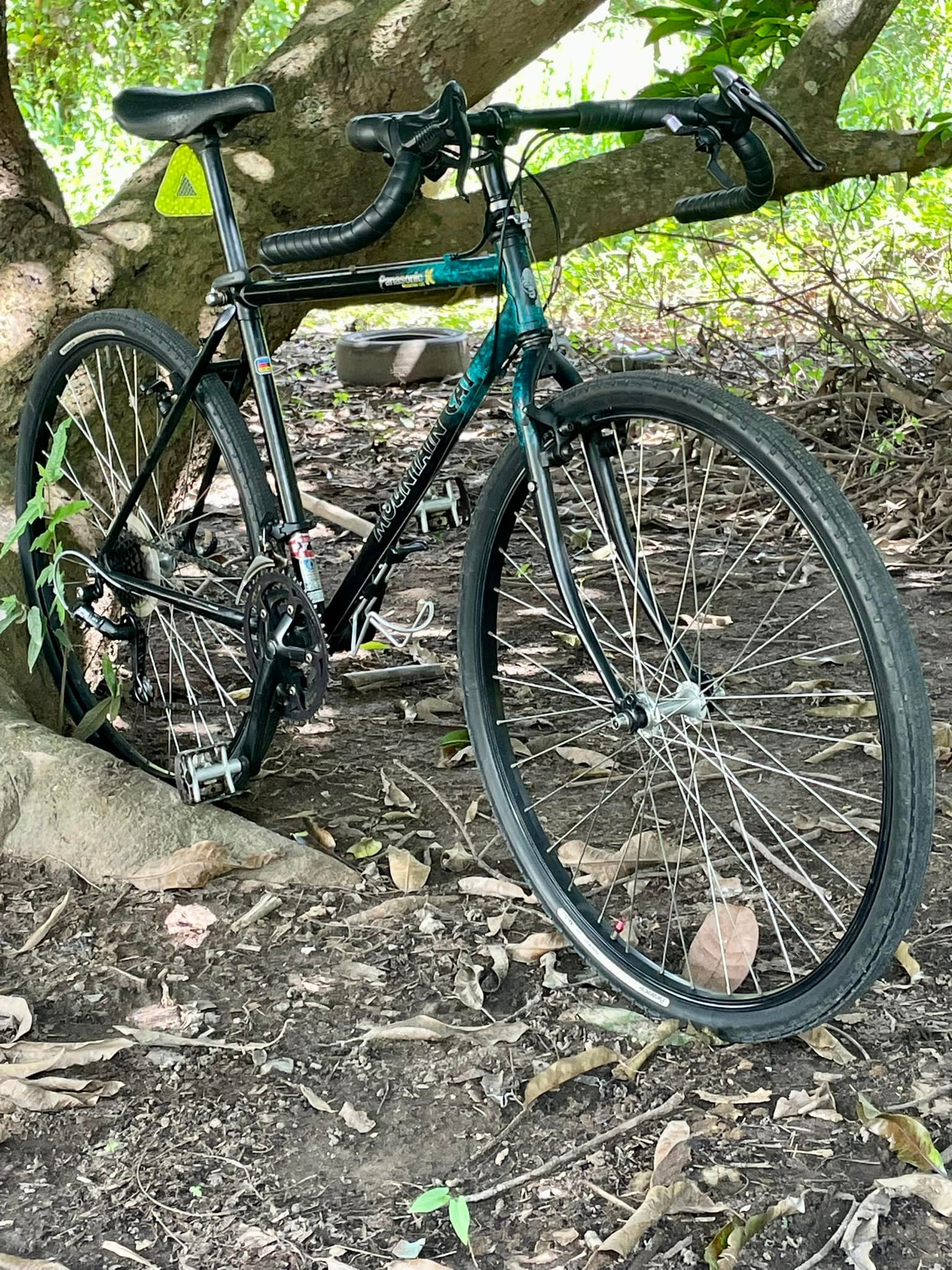 Panasonic Mountain Cat, a 90's cyclocross bike, today's gravel bike
