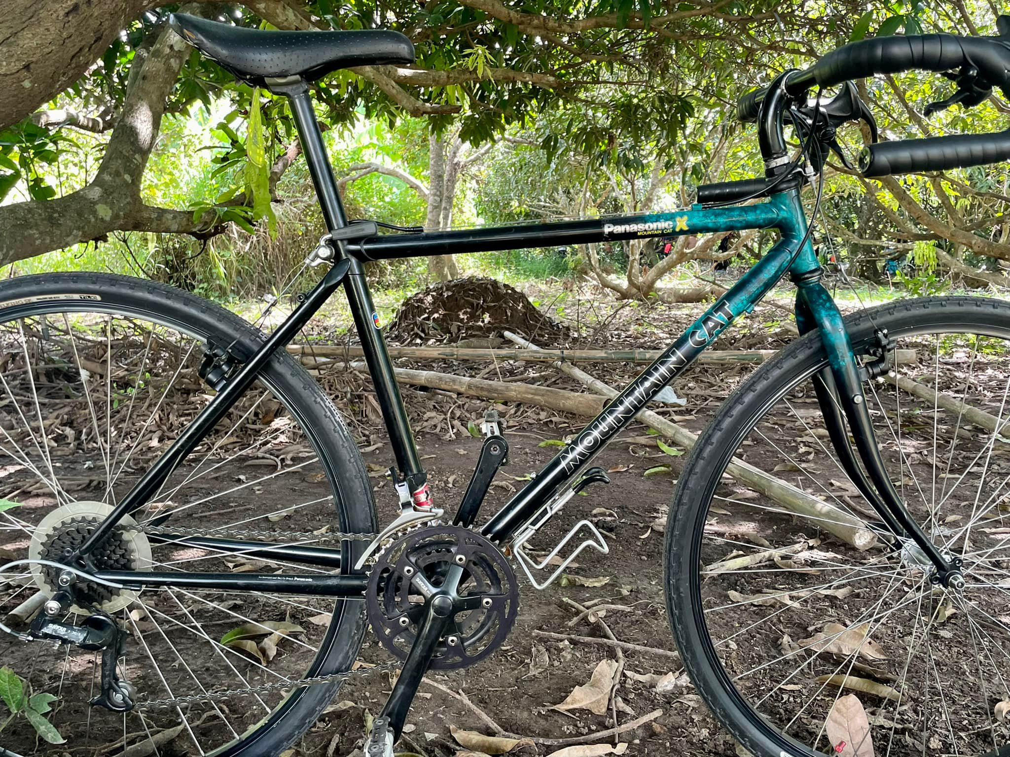 Panasonic Mountain Cat, a 90's cyclocross bike, today's gravel bike