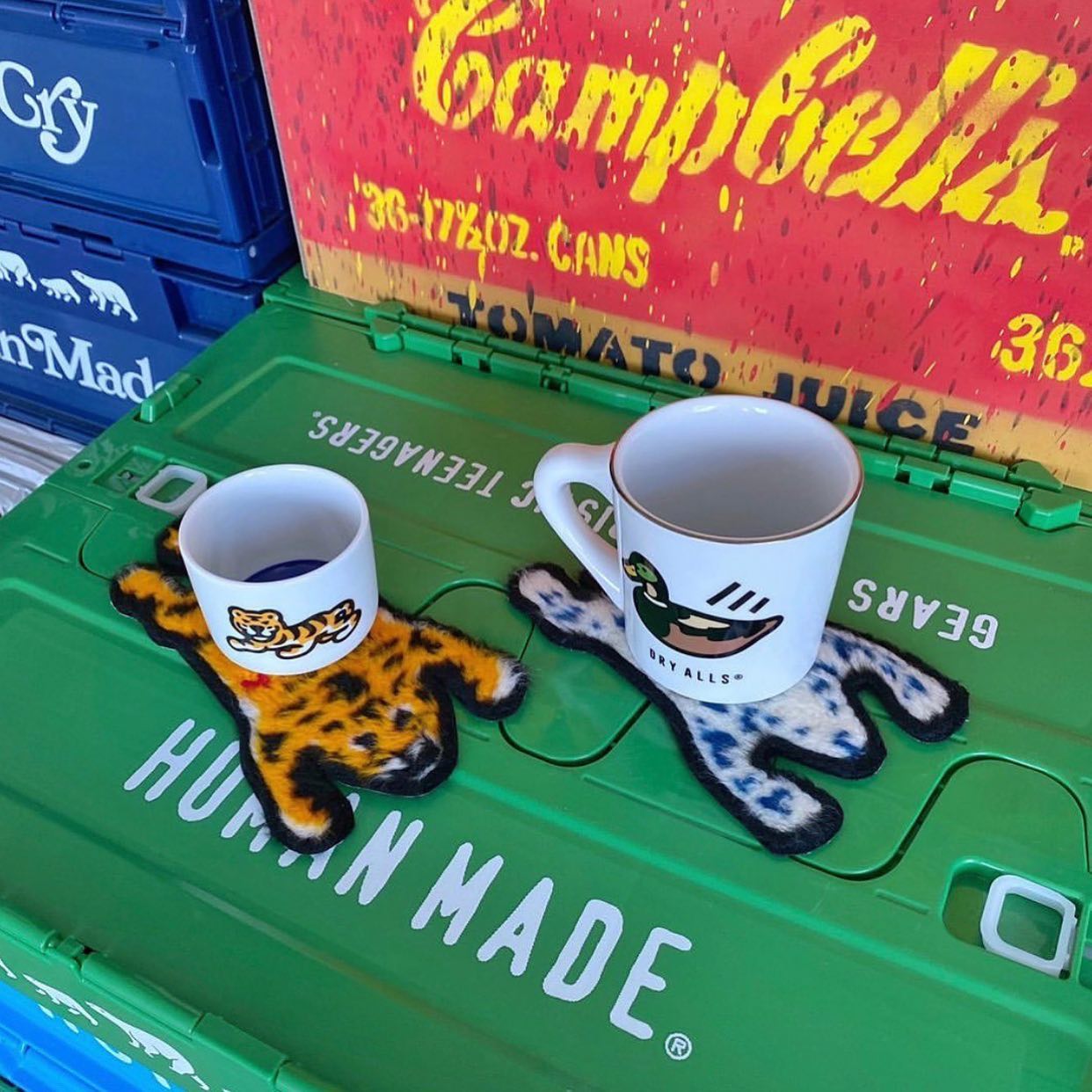 Human Made Sake Cup 罕有單品伊勢丹限定清酒杯三個小動物LOGO 另一面 