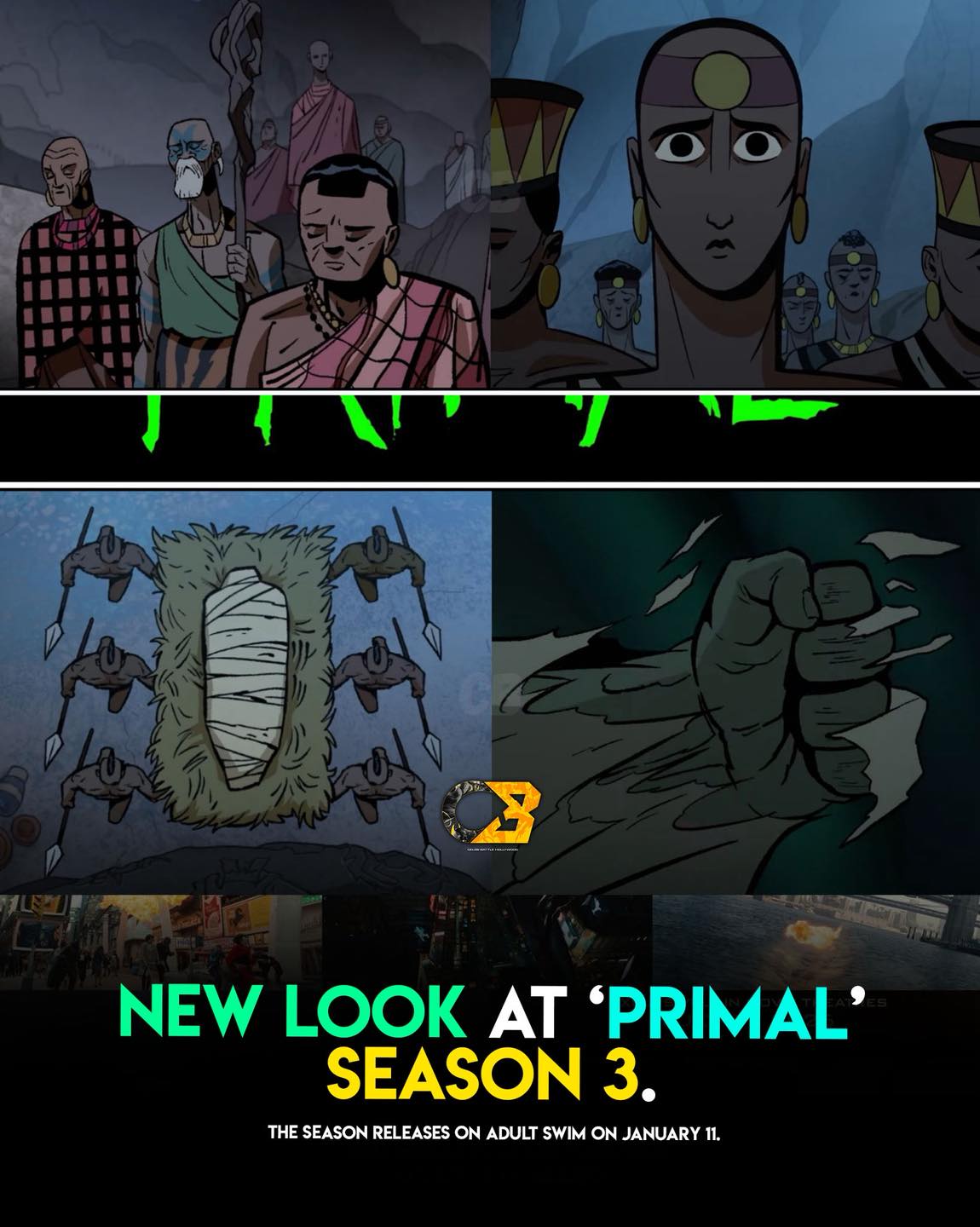 New look at ‘PRIMAL’ Season 3... - Celeb Battle Hollywood | Facebook