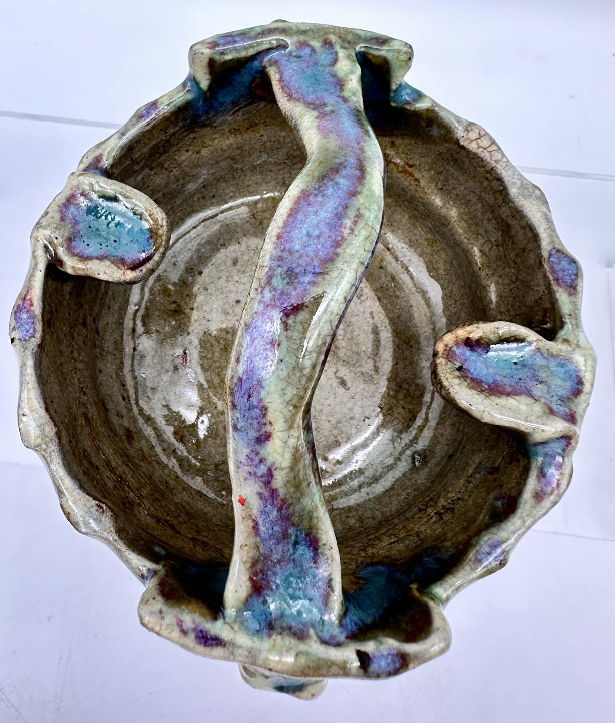 These hand made type items are always fun to find. It is done with