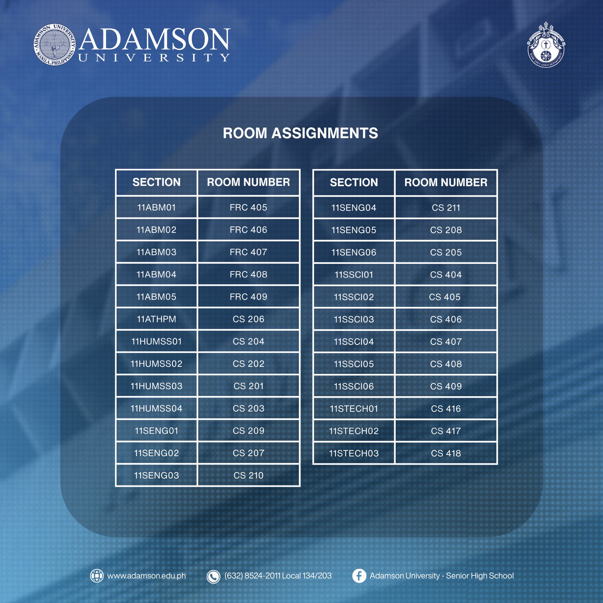 Heads up, Grade... - Adamson University - Senior High School | Facebook