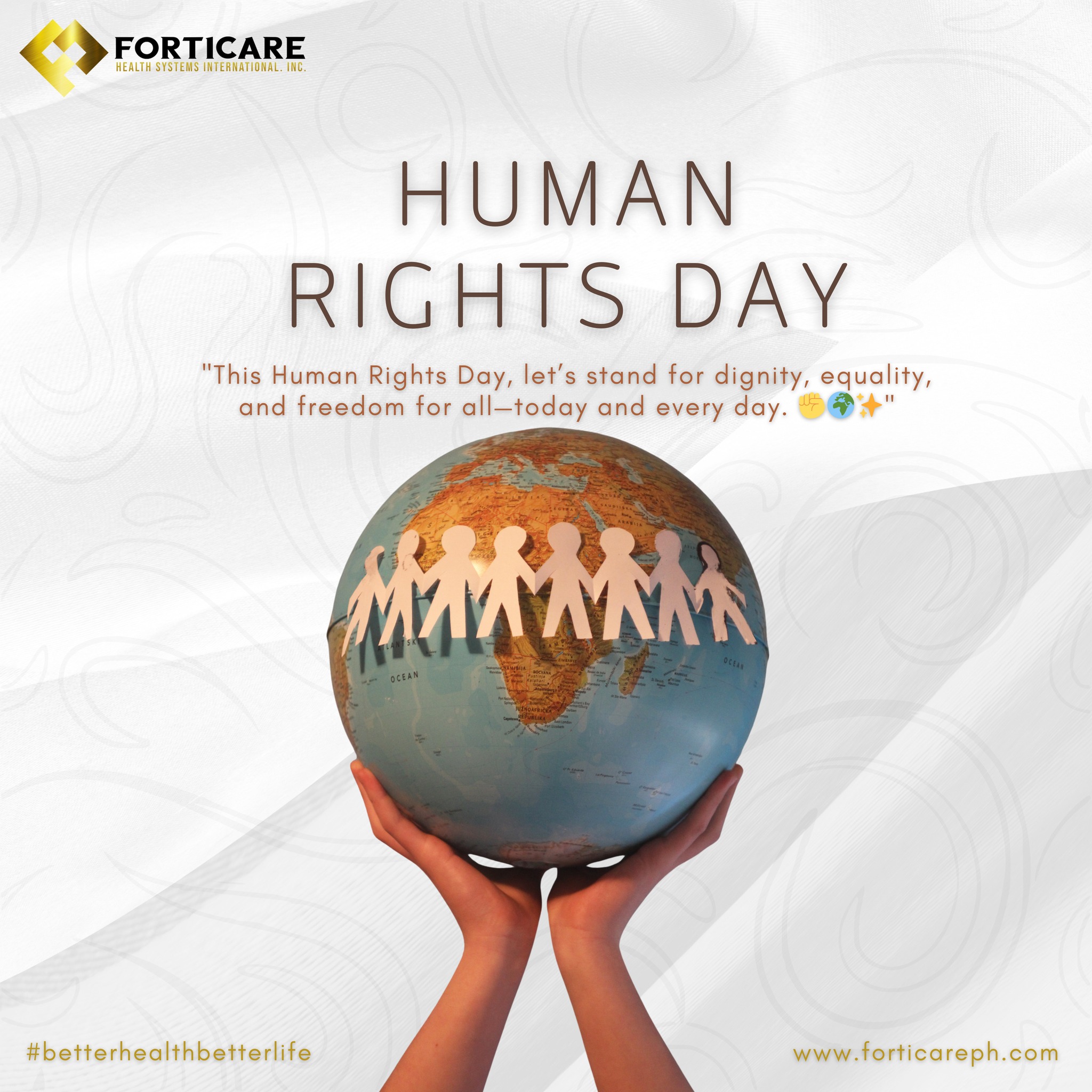 Forticare - 🌍 HUMAN RIGHTS DAY 🌍 Today, we commemorate Human Rights Day ...