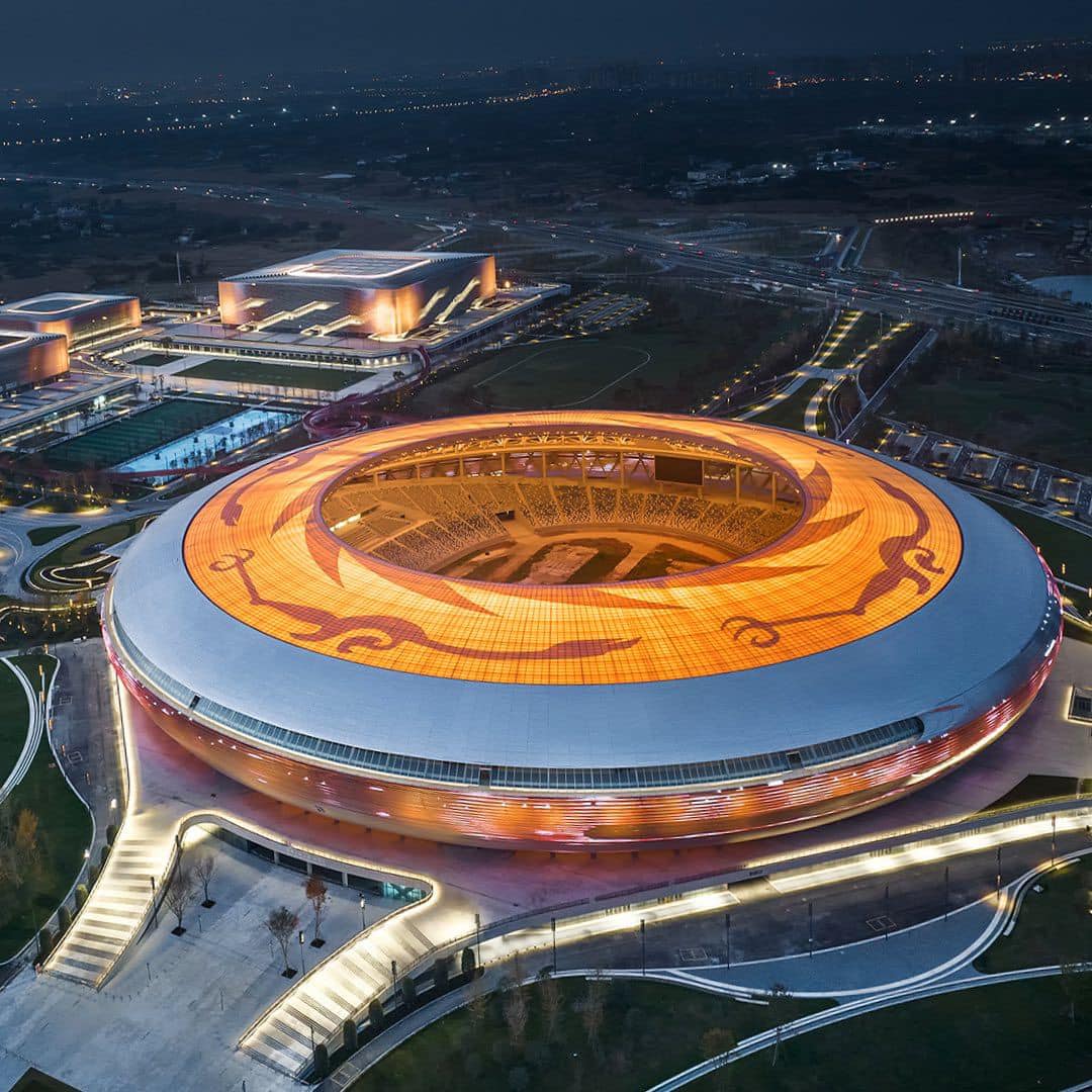 Dong'an Lake Sports Park spans an... - ParametricArchitecture | Facebook