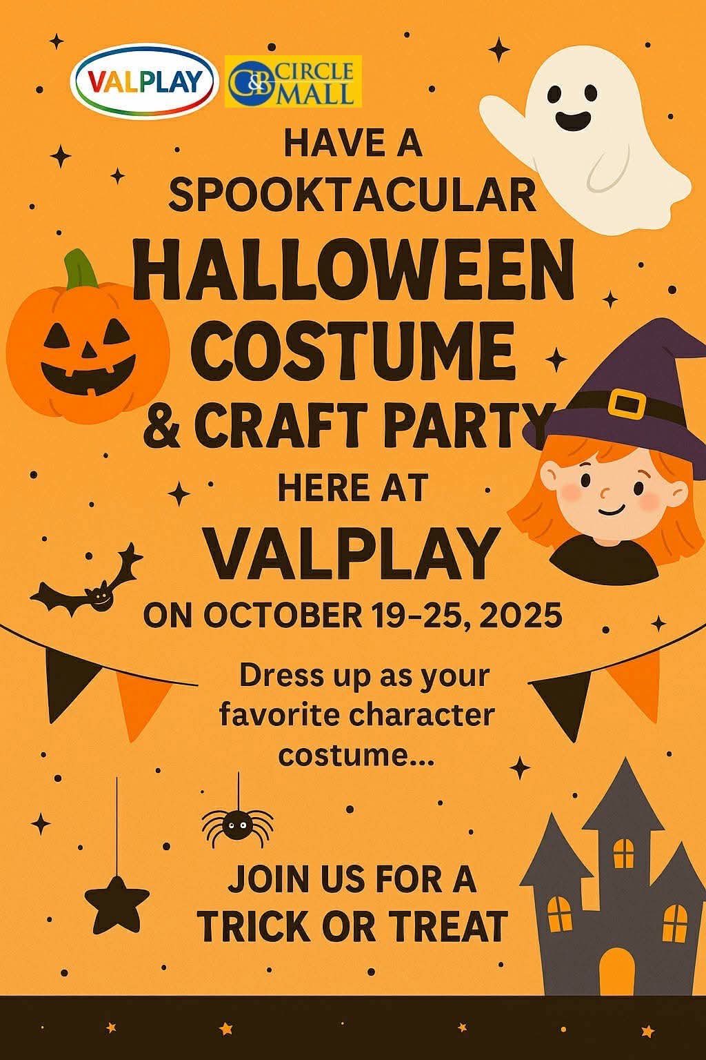 🎃 VALPLAY HALLOWEEN COSTUME & CRAFT PARTY 🎃 Hey Valplay Kids and ...