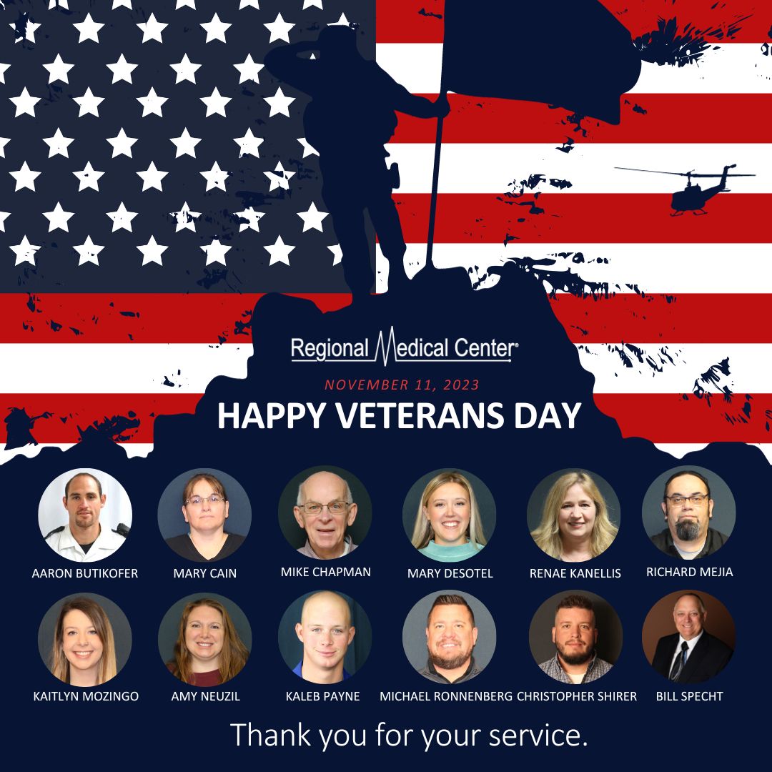 Happy Veterans Day. A... - Regional Medical Center Manchester | Facebook