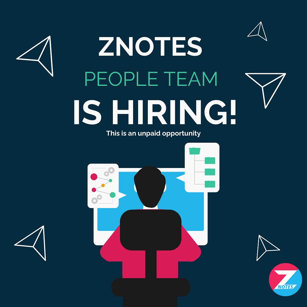 ZNotes - 📣 The ZNotes People Team is recruiting new...