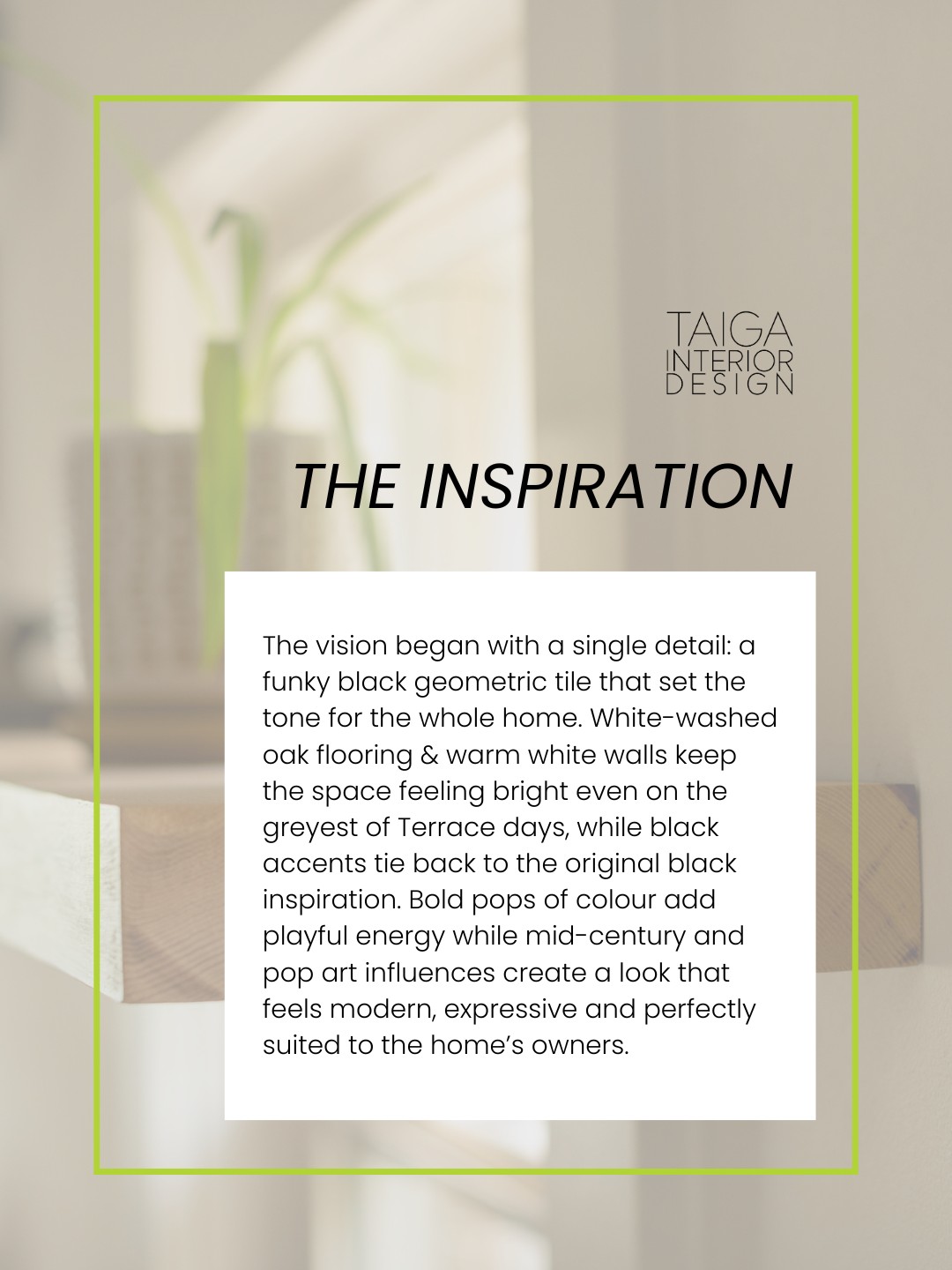 Taiga Interior Design | Terrace BC