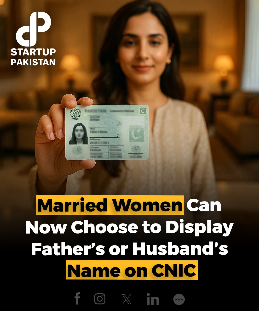 Startup - NADRA's new rules allow married women to choose whether to ...