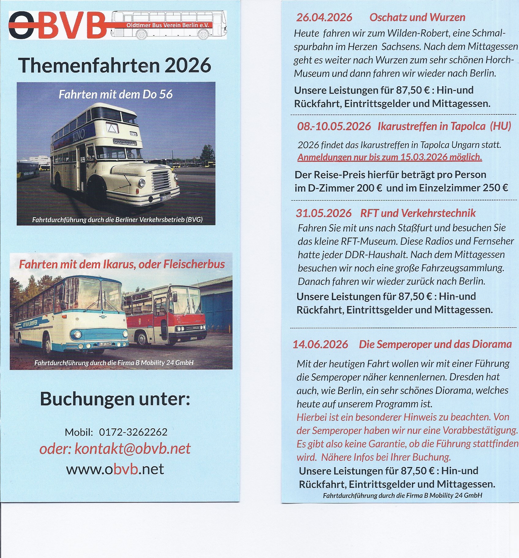 Fahrten 2026