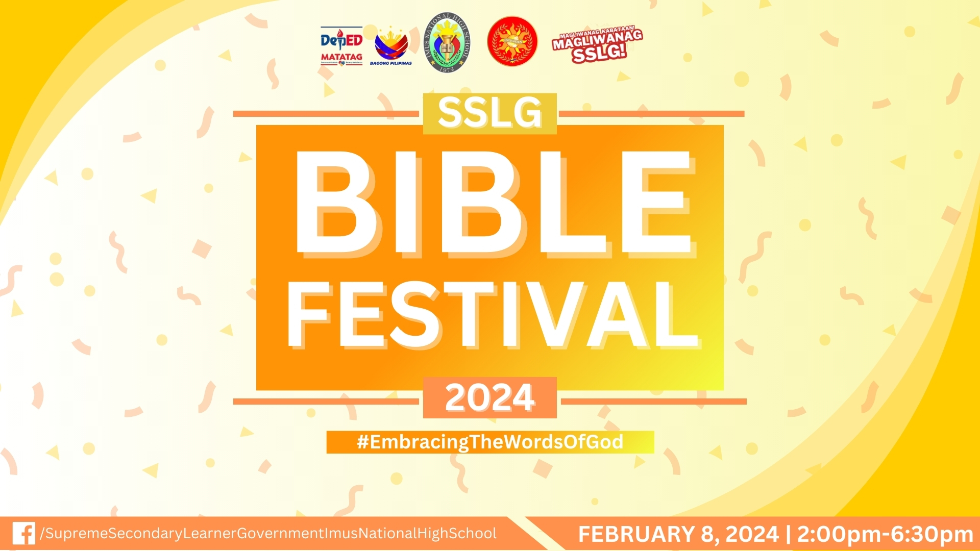 SSLG BIBLE FESTIVAL 2024! Idinaos ng Supreme Secondary Learner ...