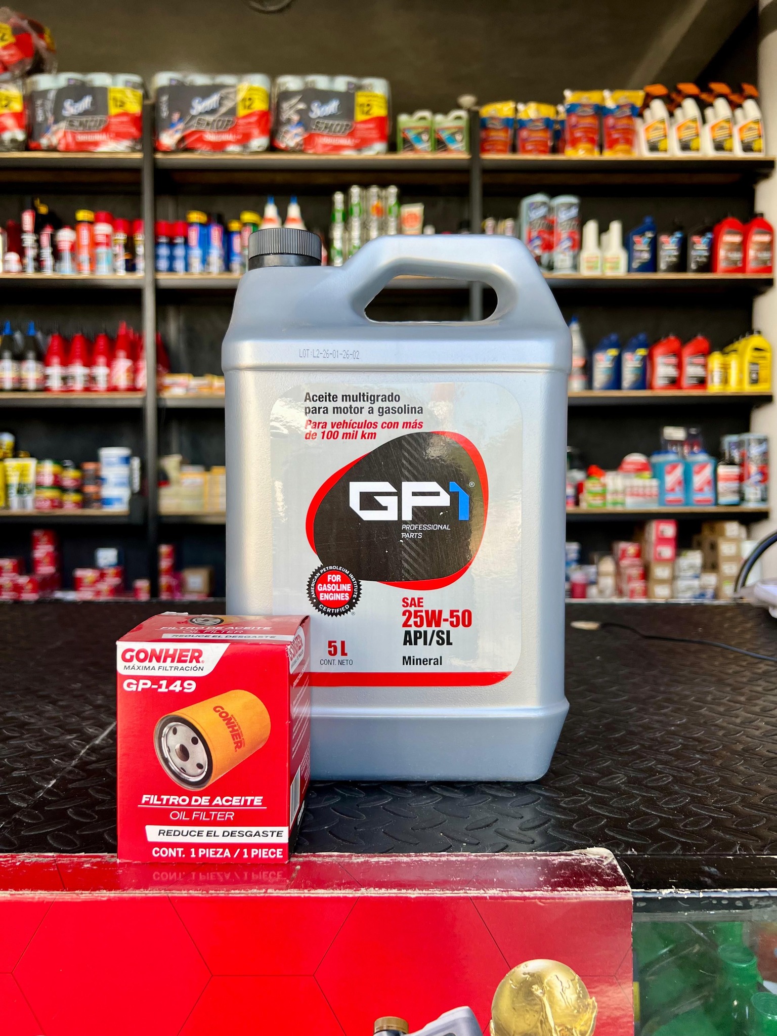 10 Litros (2x5L) De Aceite Mineral FANFARO 20W-50 GSX50 API SN/CH-4 Para Motor