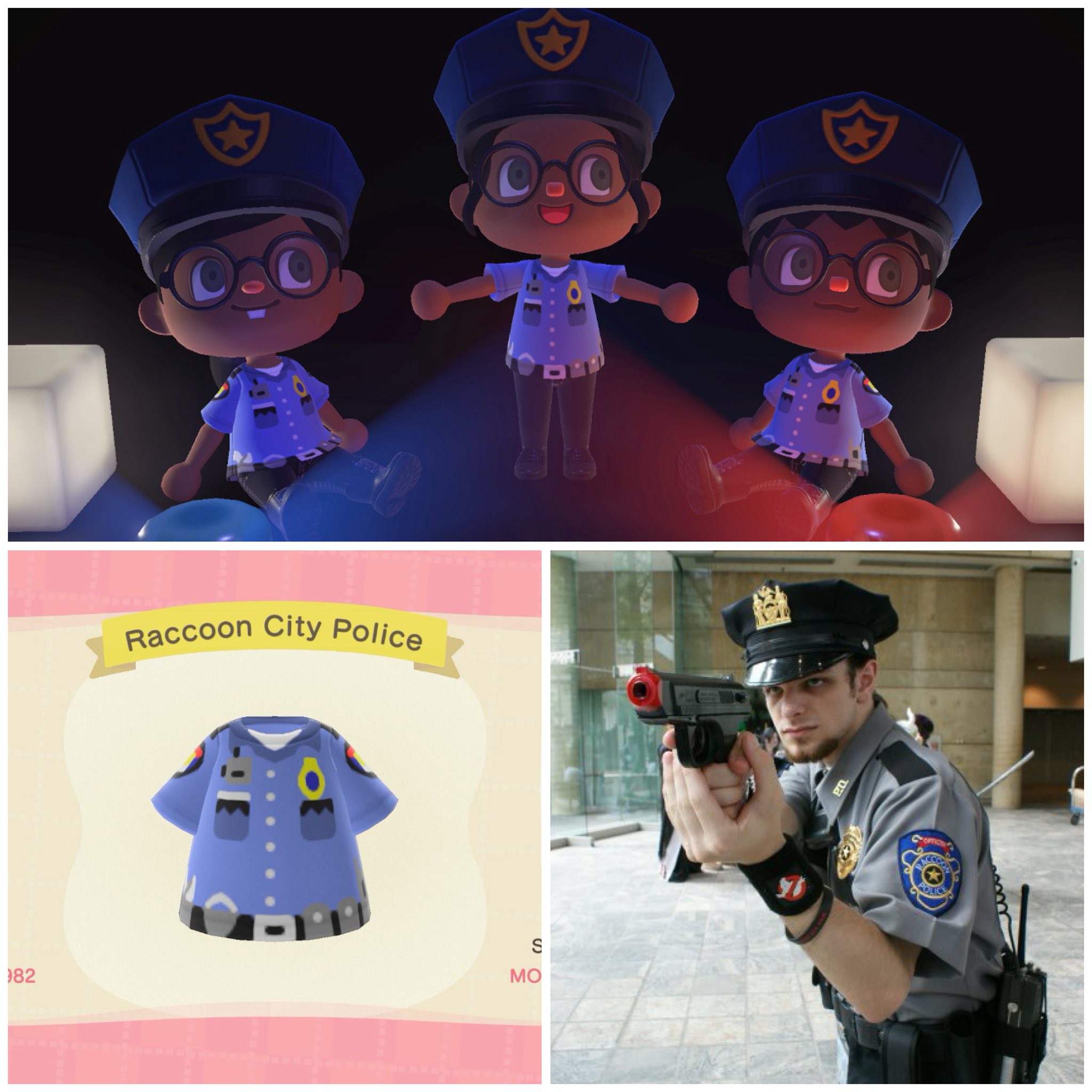 Custom raccoon city police uniform design