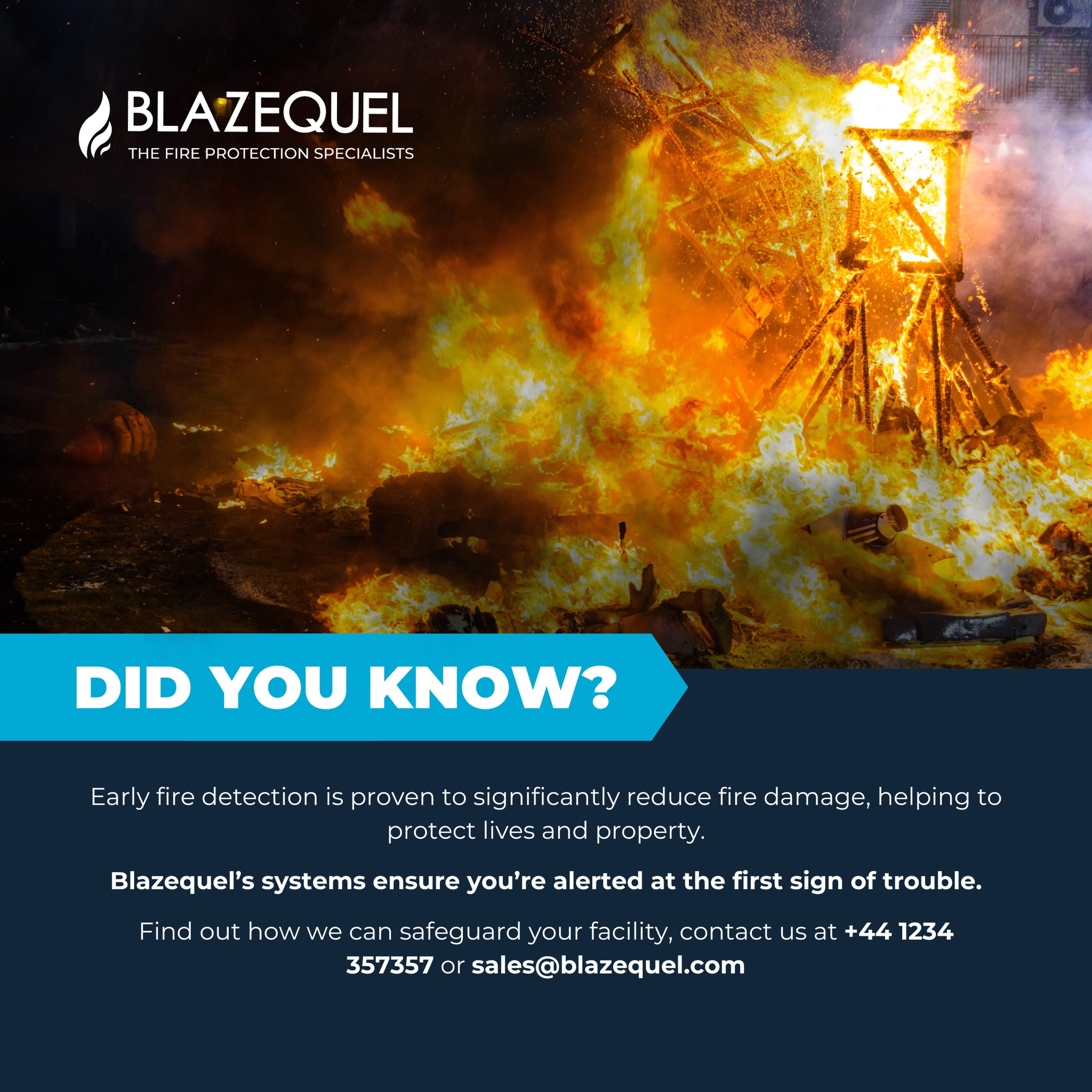 Blazequel - 🚨 Did you know? Early fire detection doesn’t just reduce ...