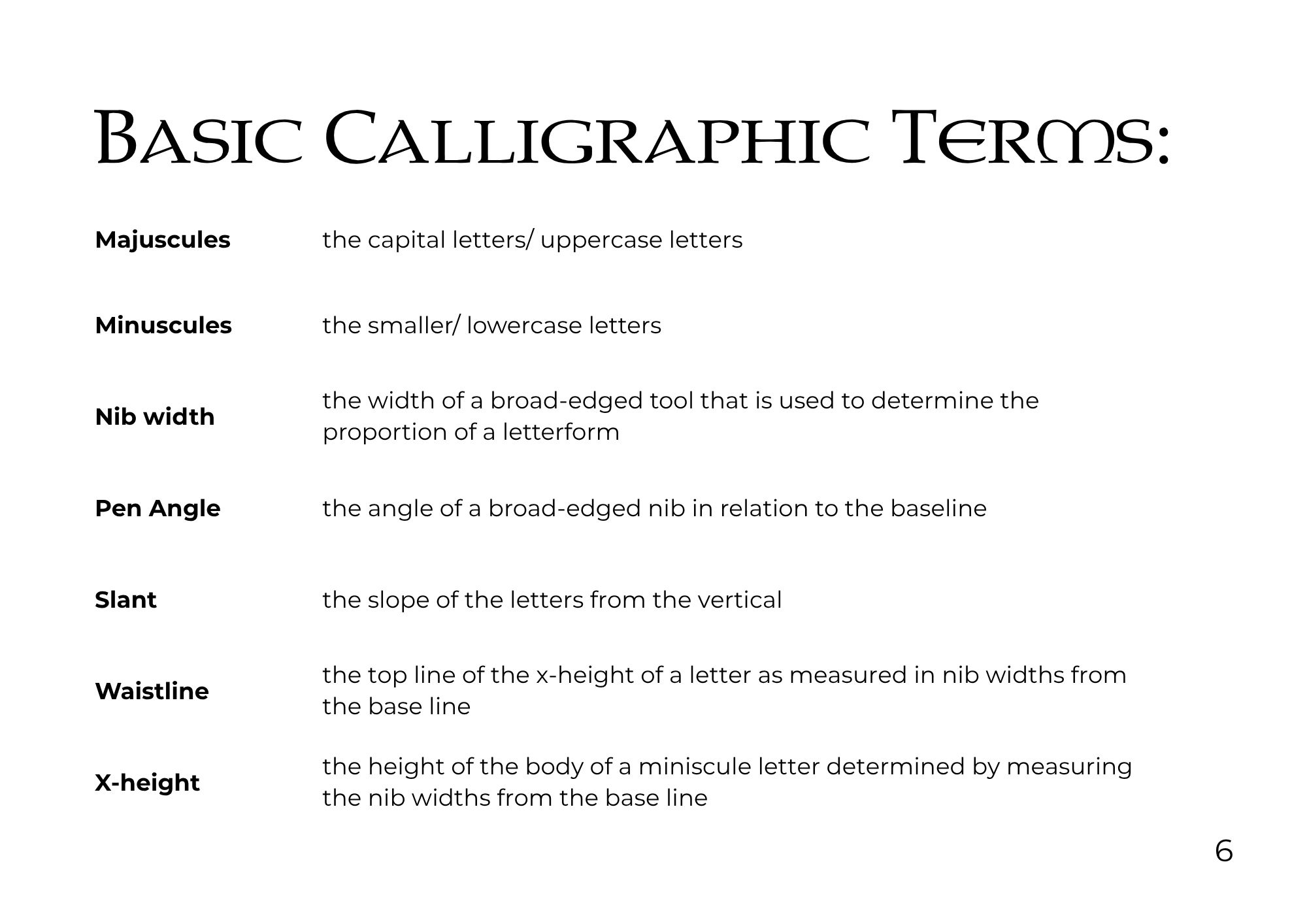 The Weekend Calligrapher