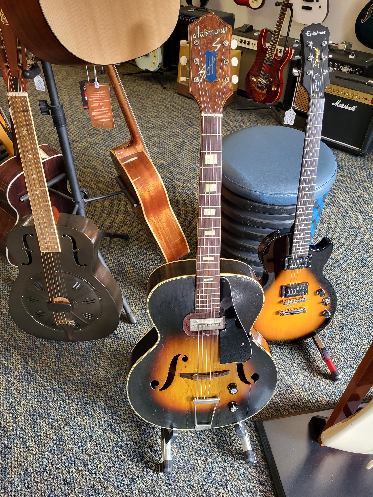 Vintage Silvertone Harmony H51 Guitar with P13 Pickup