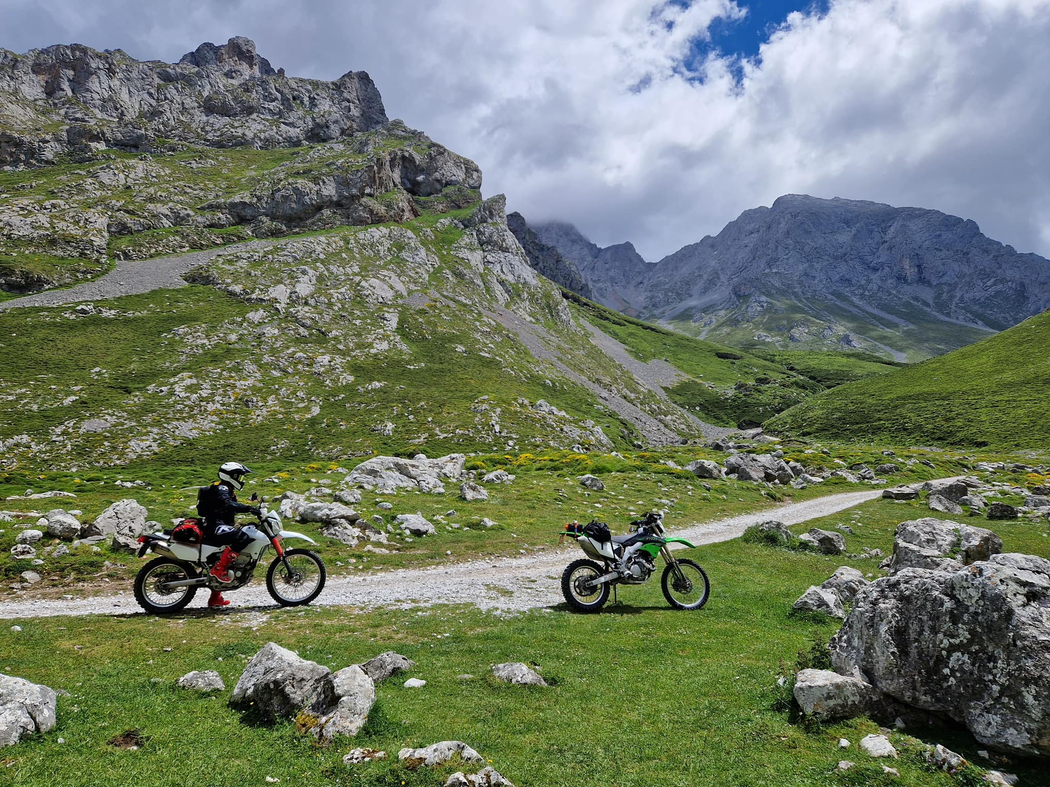 Northern Spain Picos loop tet-trip on Kawasaki KLX 250s and 450r