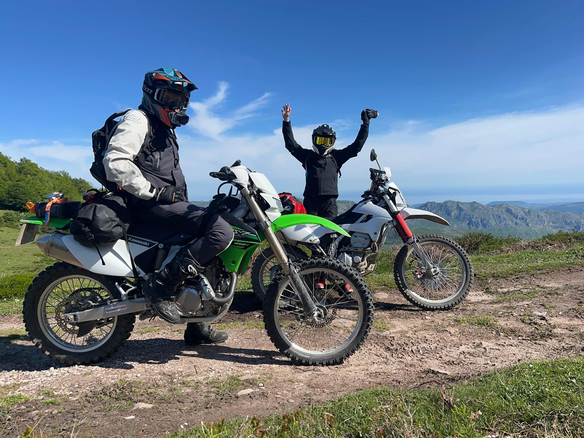 Northern Spain Picos loop tet-trip on Kawasaki KLX 250s and 450r