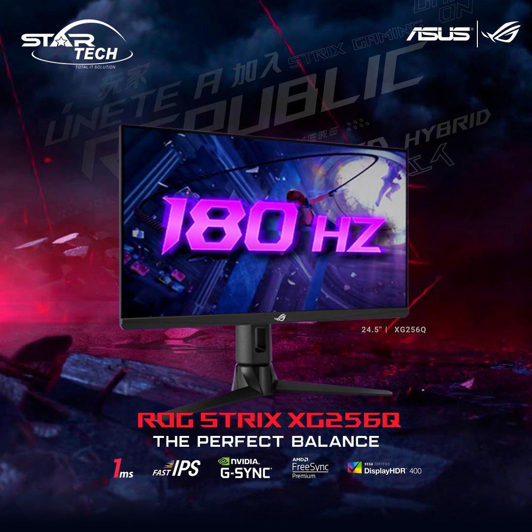 Asus ROG Strix XG256Q Gaming Monitor Every Frame Matters: Zero