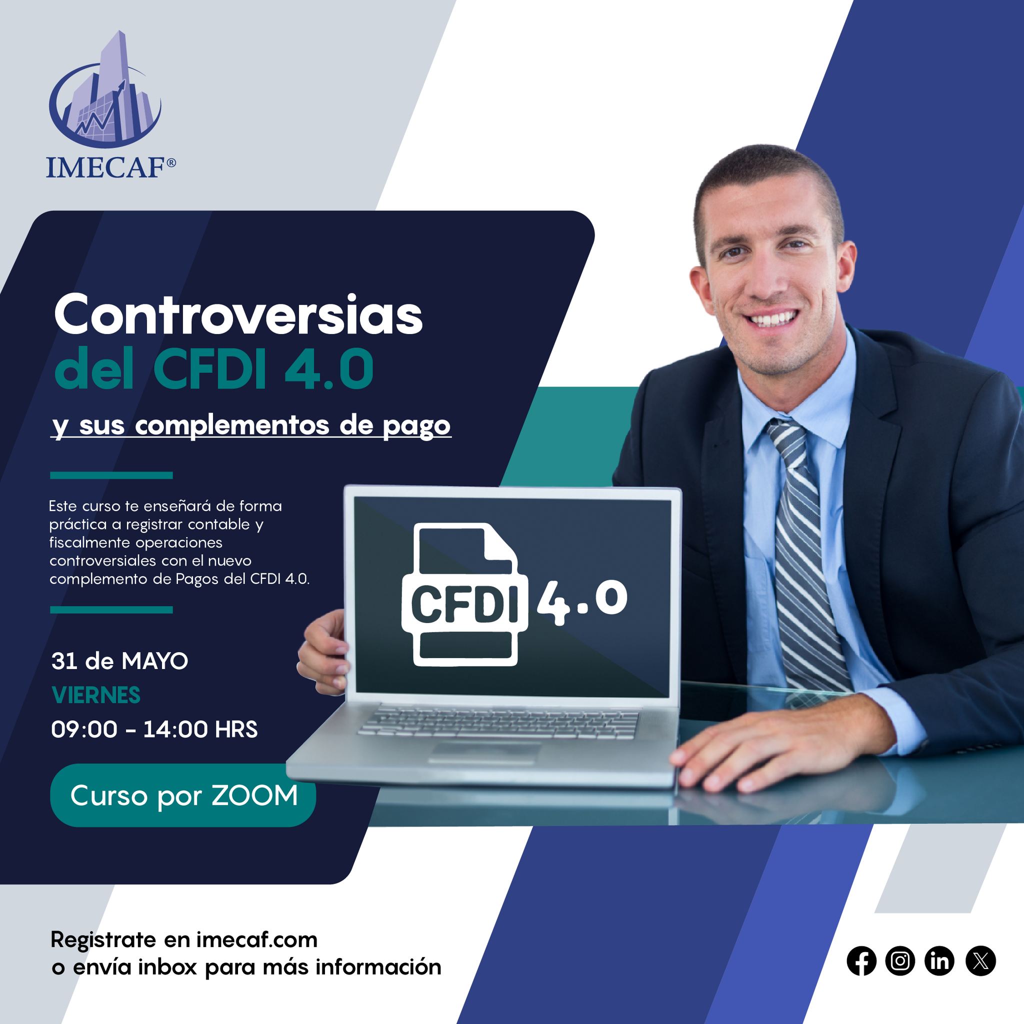 IMECAF - 📢 ¡No te pierdas nuestro Curso por ZOOM: Controversias del ...