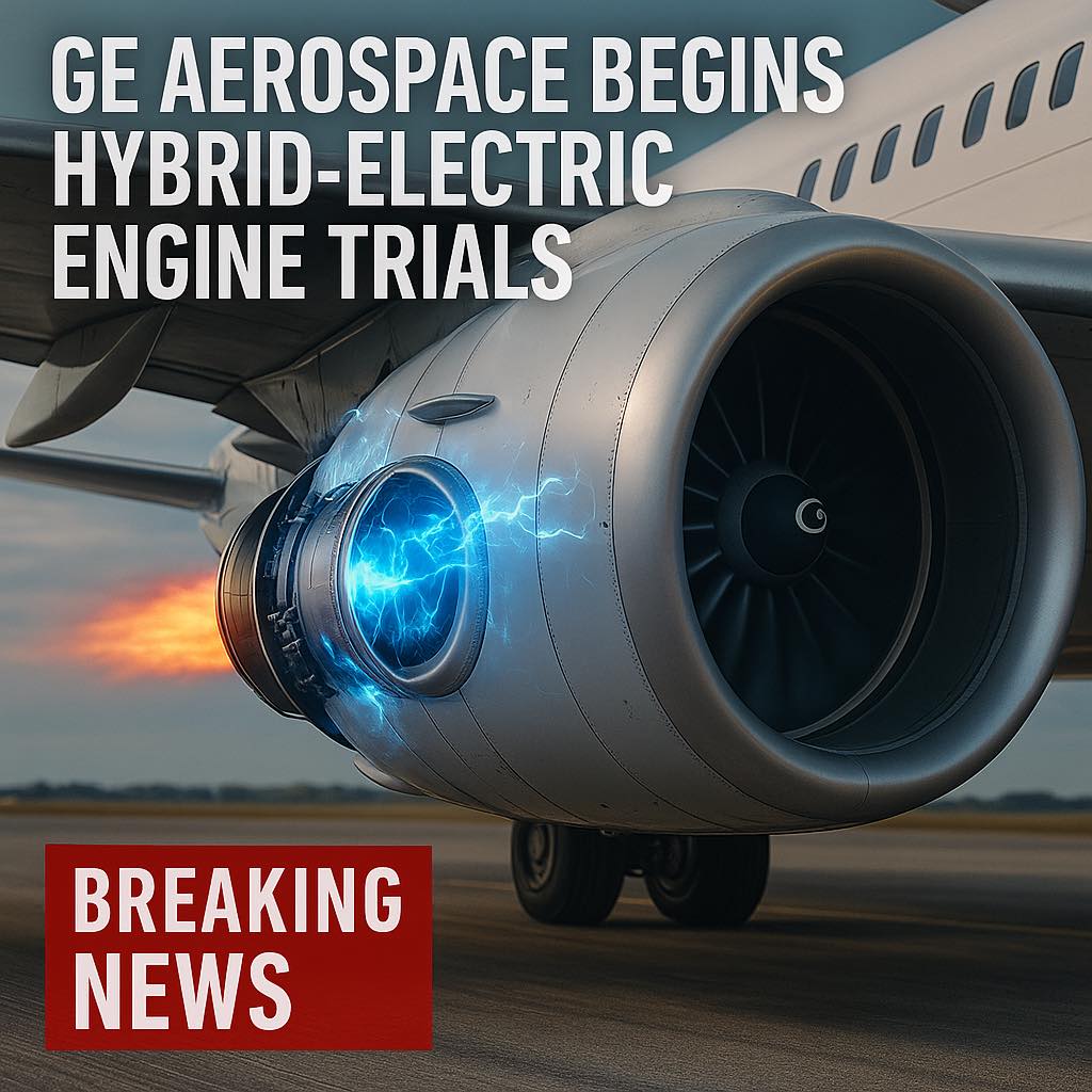 Aviation - ⚙️ GE Aerospace Begins Hybrid-Electric Engine Trials — A ...
