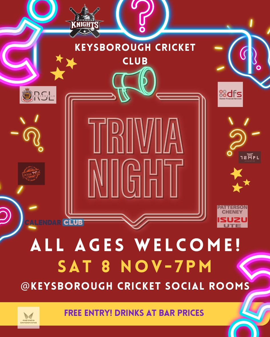 Keysborough Cricket Club Trivia Night