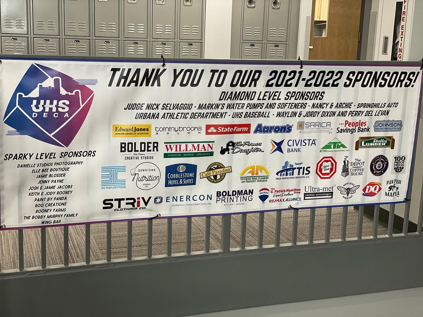 The 2021-2022 banner is up! 👏... - Urbana High School DECA | Facebook