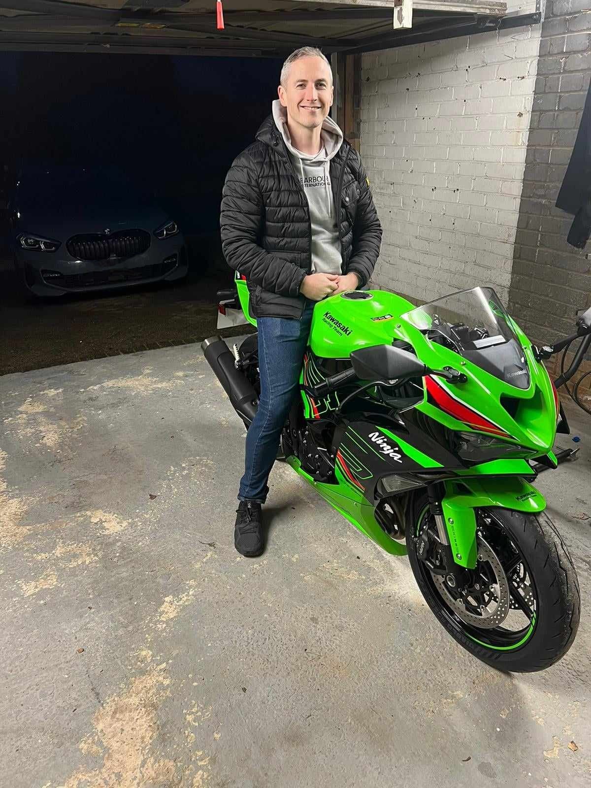 Shawnee Motorsports congratulates Andrew on Kawasaki ZX636 purchase