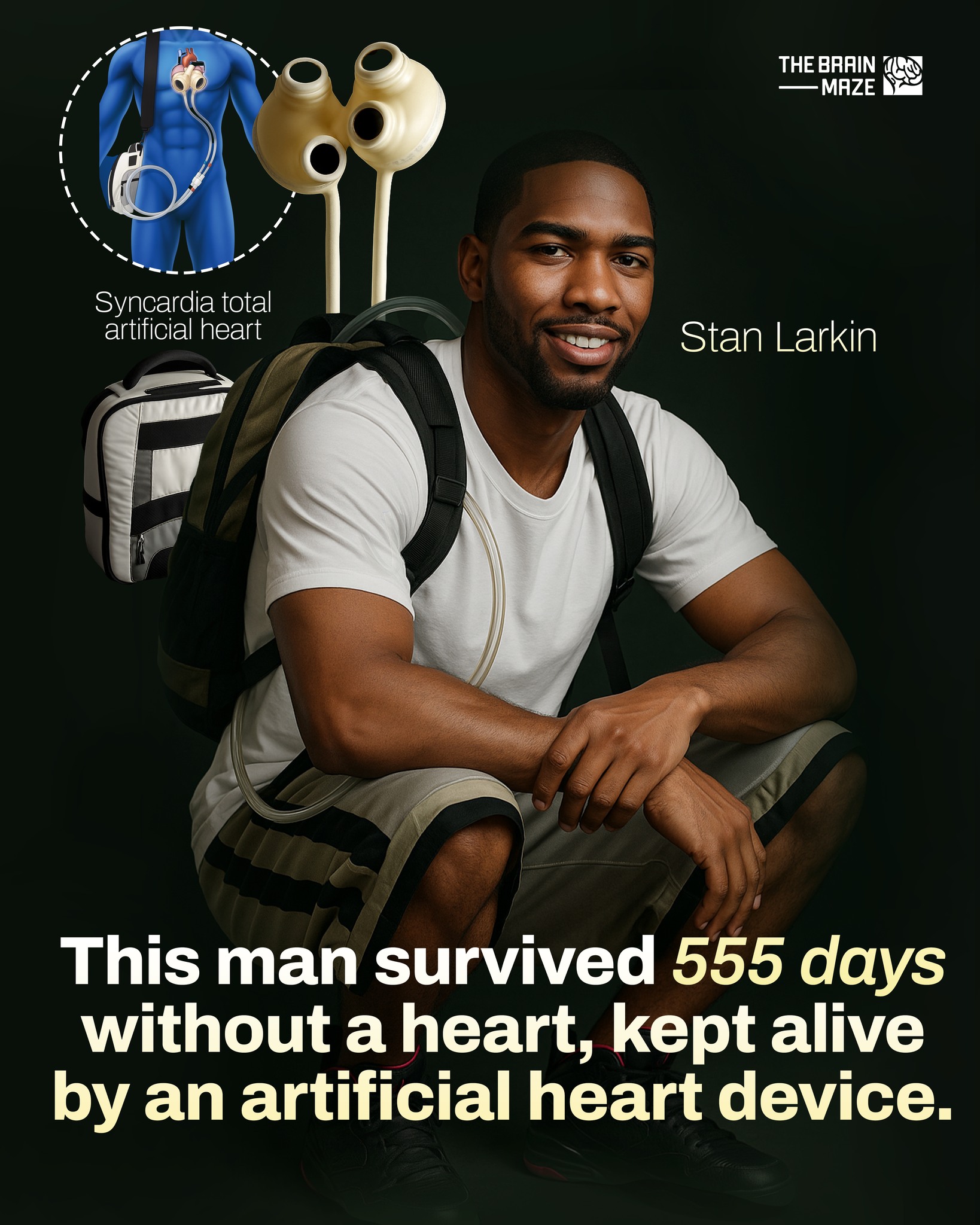Stan Larkin made medical history by surviving 555 days without a